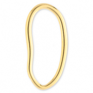 Fornituras Acero Inox entrepieza óvalo Dorado