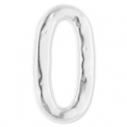 Fornituras Acero Inox entrepieza óvalo Plateado