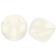 Abalorios acrílicos orgánico Blancuzco