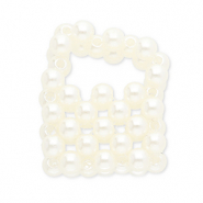 Colgantes llamativos cartera Blanco