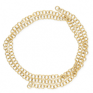 Fornituras acero inox anillas Dorado