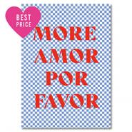 BY31&reg; Tarjetas para joyer&iacute;a "More amor" Azul claro-blanco-rojo