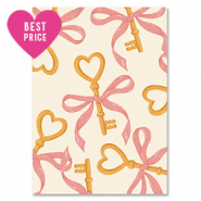 BY31® Tarjetas para joyería llaves Blancuzco-rojo-dorado