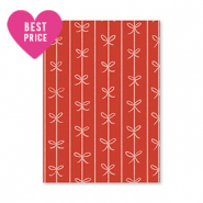 Tarjetas de joyer&iacute;a lazos Rojo-rosa