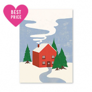 Tarjetas para joyería casa Rojo-verde-azul