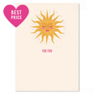 Tarjetas para joyer&iacute;a "for you" Blanco-amarillo