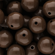 DQ Abalorios acrílicos 16 mm brillante Cappuccino 19-1220 TCX