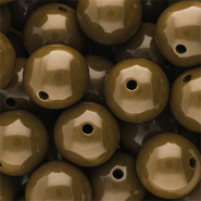 DQ Abalorios acrílicos 16 mm brillante Wood thrush 17-1129 TCX