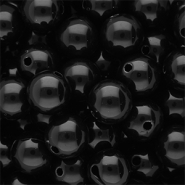 DQ Abalorios acrílicos 14 mm brillante Black