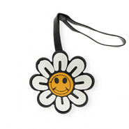 Colgantes trendy flor Negro-blanco-naranja quemado
