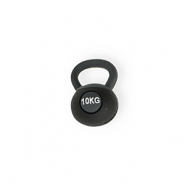 Colgantes llamativos kettlebell "10kg" Negro-gris oscuro-blanco