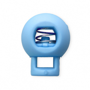 Fornituras coloridas abalorio stopper para cordón bola Azul claro