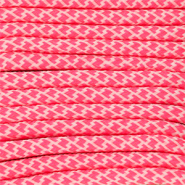 Paracord trendy 6.5mm Rosa coral néon