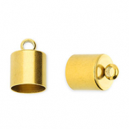 Fornituras acero inox termminal Ø6mm con anilla Dorado