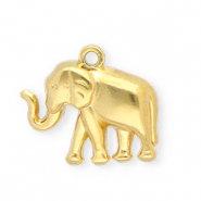 Colgantes Acero Inox elefante Dorado