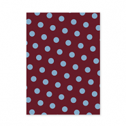 BY31&reg; Tarjetas para joyer&iacute;a con puntos Rojo caoba-azul claro