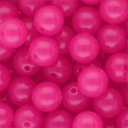DQ&reg; Abalorios acr&iacute;licos 14 mm brillante Rosa magenta
