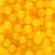 DQ&reg; Abalorios acr&iacute;licos 10 mm brillante Amarillo c&aacute;lido