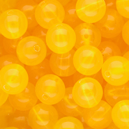 DQ&reg; Abalorios acr&iacute;licos 12 mm brillante Amarillo c&aacute;lido