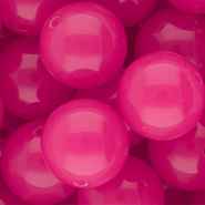 DQ&reg; Abalorios acr&iacute;licos 20 mm brillante Rosa magenta