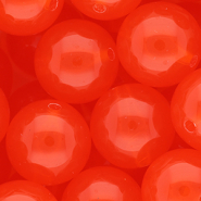 DQ&reg; Abalorios acr&iacute;licos 20 mm brillante Rojo bermell&oacute;n