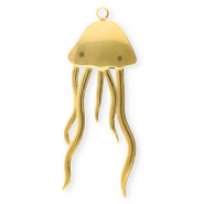 Colgantes Acero Inox medusa Dorado