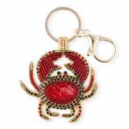 Llavero cangrejo Dorado-rojo-negro