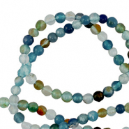 Piedras naturales 3mm faceteados Multicolor azul
