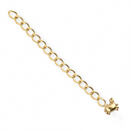 BY31&reg; Fornituras Acero inox extenci&oacute;n set de cadena cangrejo Dorado