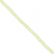 Abalorios faceteados disco 3x2mm Verde claro