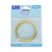 Alambre Artístico Calibre 16 Latón resistente al deslustre