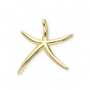 Metal TQ lat&oacute;n colgante estrella de mar Dorado
