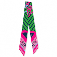 Bandana Pañuelo con cinturones de cuero Rosa-verde-azul