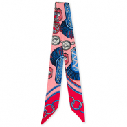 Bandana Pañuelo con patrón Rojo-rosa-azul