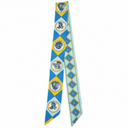 Bandana Pañuelo con perros Azul-azul claro-naranja