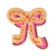 Broches lazo Dorado-melocotón rosa-amarillo ocre