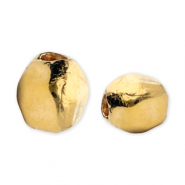 Abalorios metálicos DQ hexágono Dorado (sin níquel)