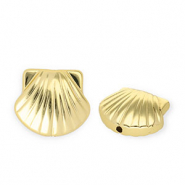 Abalorios acrílico conchas Dorado
