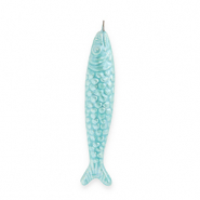 Colgantes de cer&aacute;mica griega DQ&reg; sardina Azul turqueza
