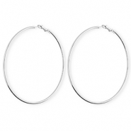 Pendientes Acero Inox criollas Plateado