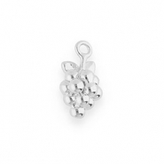 BY31® Colgantes de latón Eco-brass a mano uvas Plateado