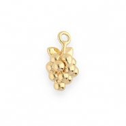 BY31® Colgantes de latón Eco-brass a mano uvas Dorado