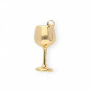 BY31® Colgantes de latón Eco-brass copa de vino Dorado