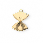 BY31® Colgantes de latón Eco-brass pasta farfalle Dorado