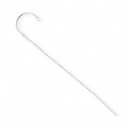 BY31® Fornituras Acero Inox pendientes con anilla Plateado