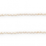 Perlas de agua dulce imperfectas nugget 6x4mm Blanco natural