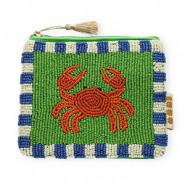 BY31&reg; Neceser cangrejo Verde-naranja quemado-azul-blanco-dorado