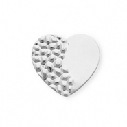 Colgantes Acero Inox corazón Plateado