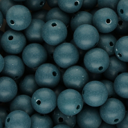 DQ Abalorios acrílicos 12 mm Azul petróleo
