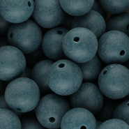 DQ Abalorios acrílicos 16 mm Azul petróleo